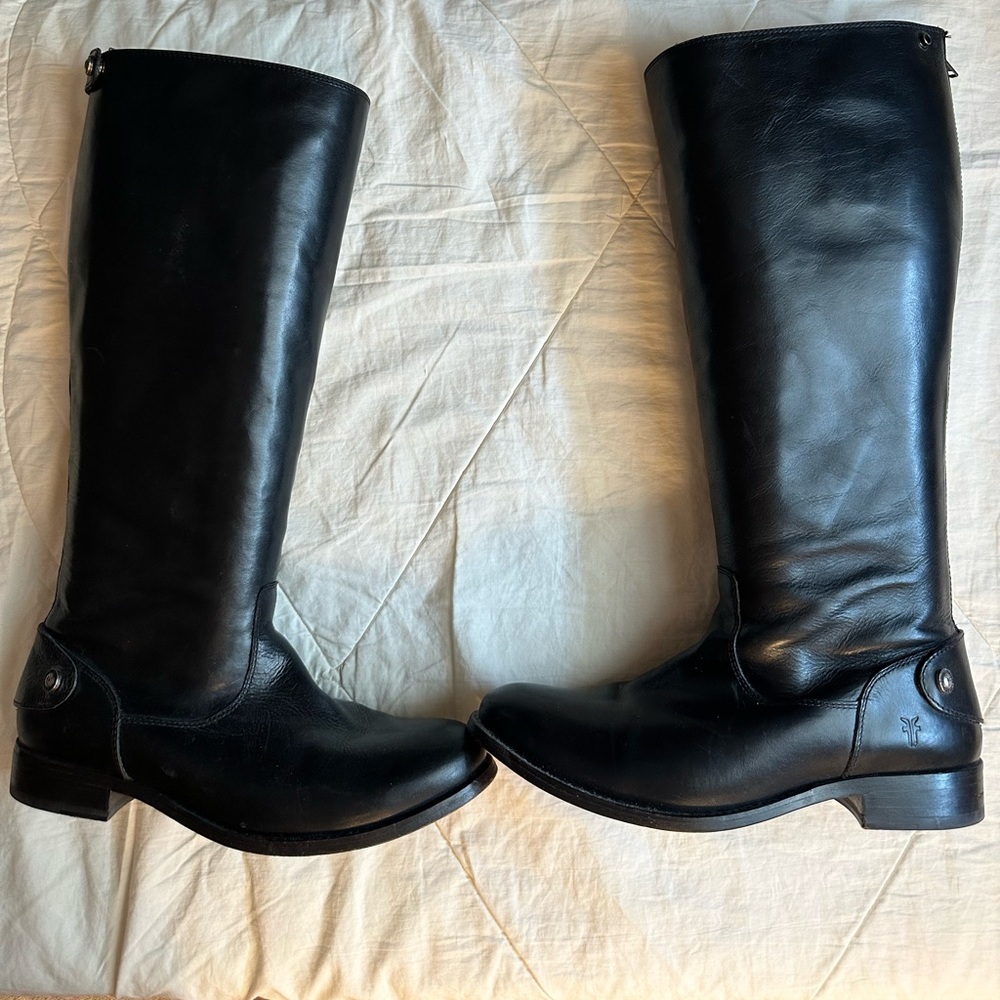 Frye Melissa riding boots black size 9.5